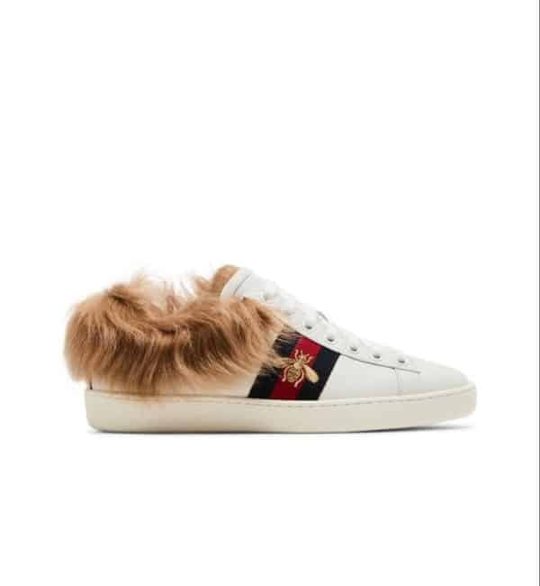 Gucci Ace Fur White