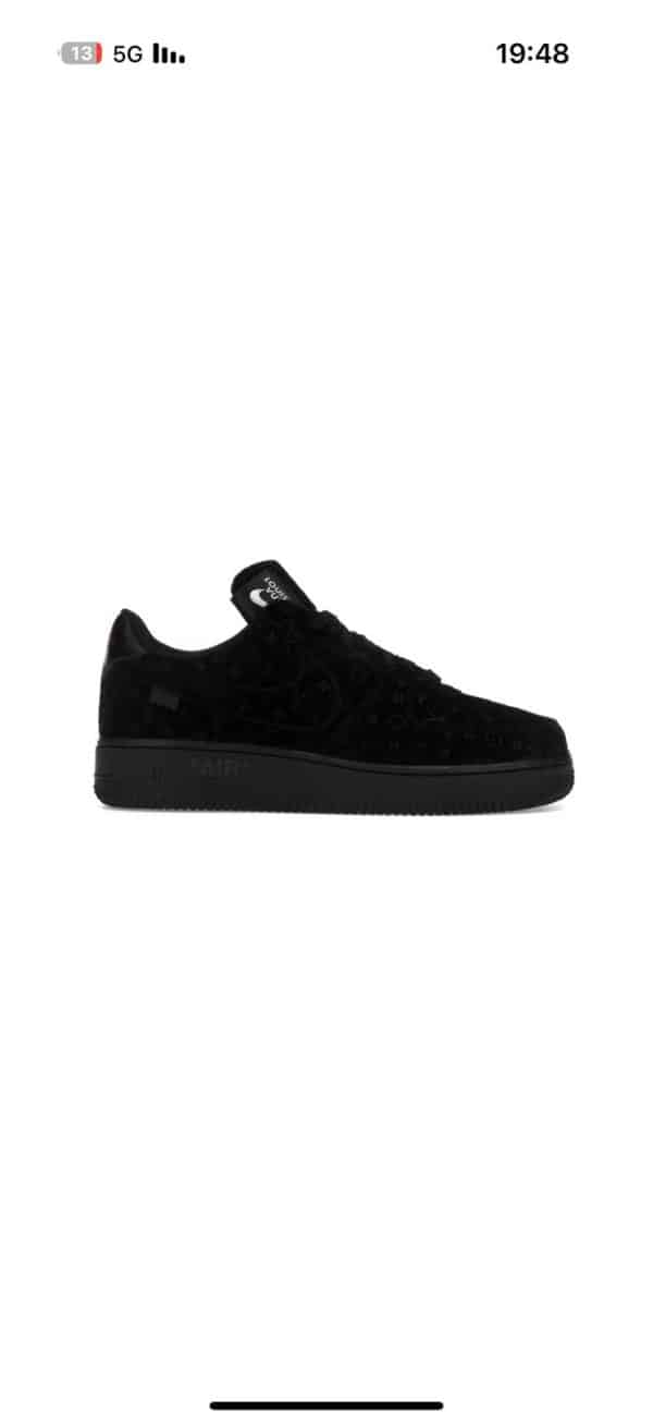 Louis Vuitton Air Force 1 black
