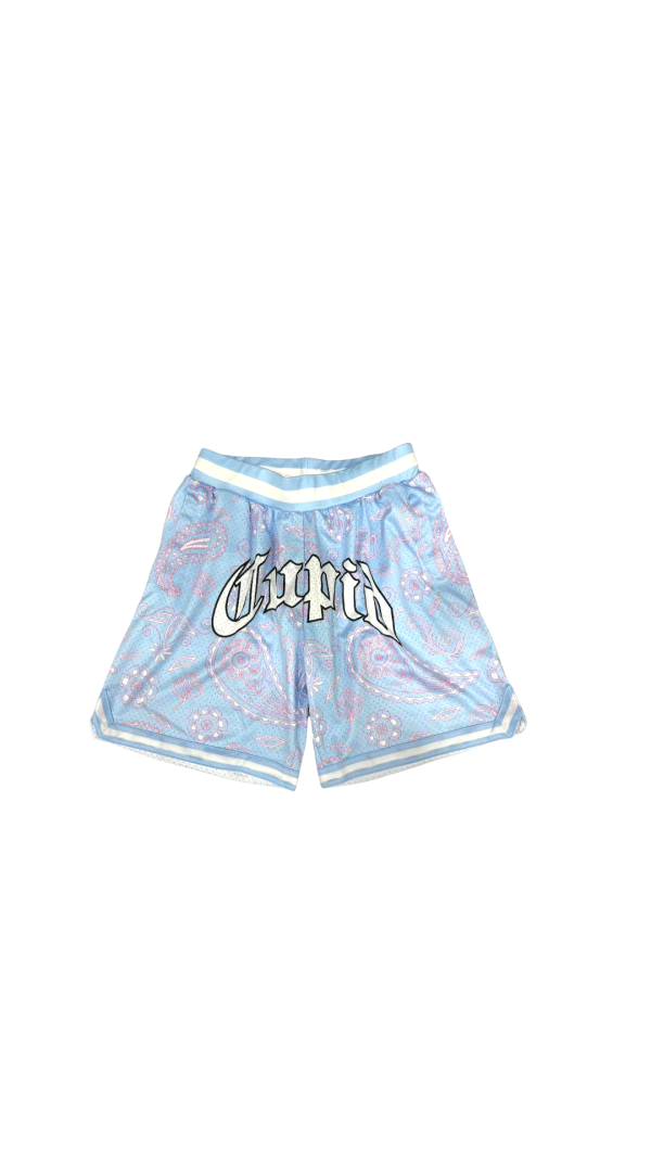 cupid bandana shorts ice blue