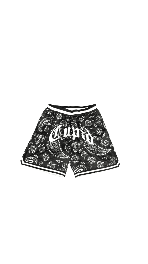 cupid bandana shorts black