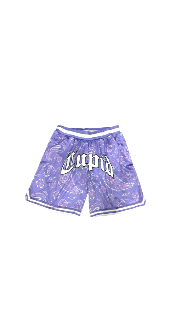 cupid bandana shorts purple
